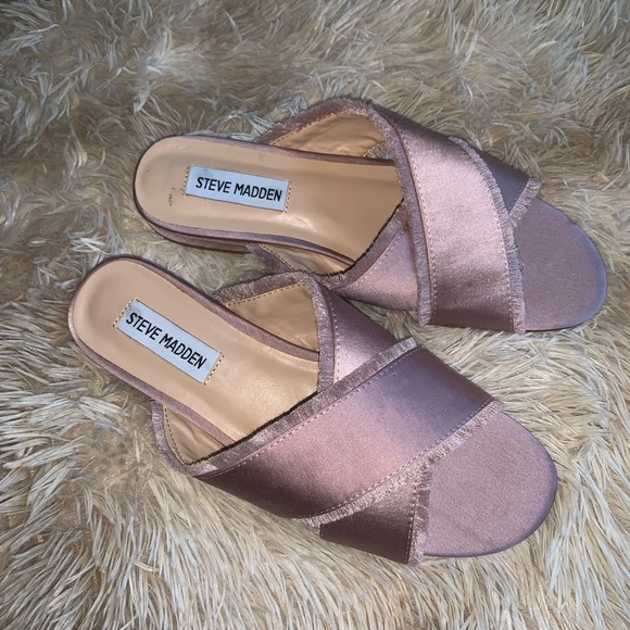 Steve Madden Shoes - Steve Madden Womens Syruss Flat Sandals Blush 7